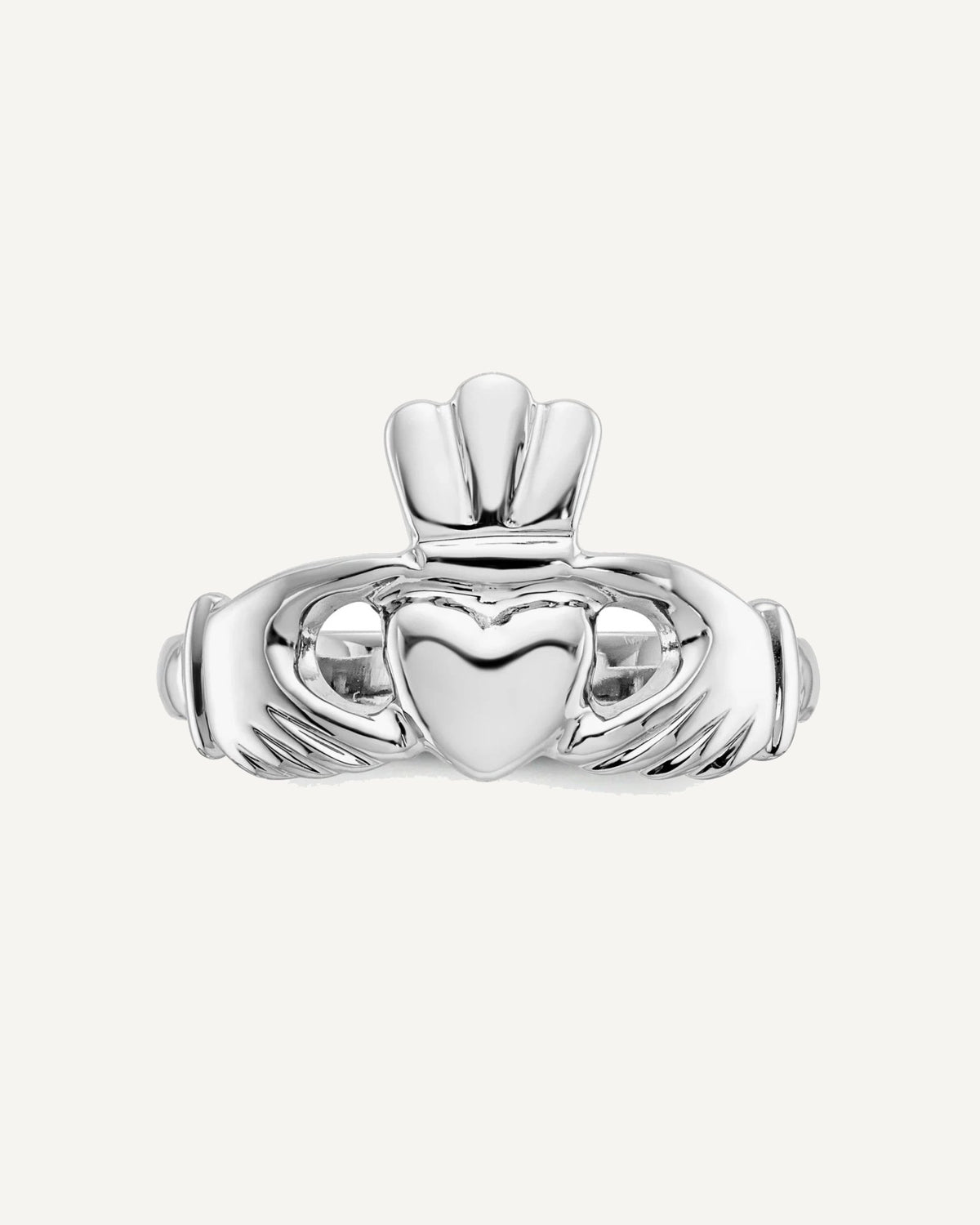 Gold Polished Claddagh Rings – View 5