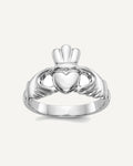 Gold Polished Claddagh Rings – View 1