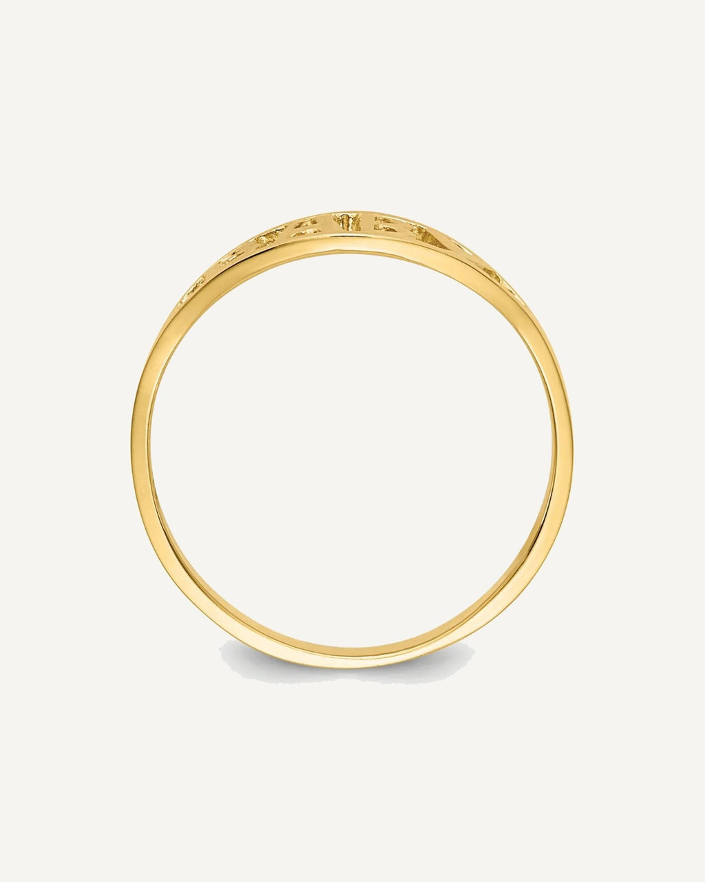 14k Polished BABY Oval Size 1.5 Ring – View 2