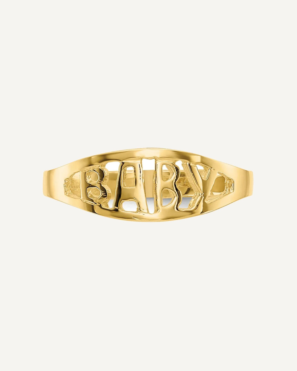 14k Polished BABY Oval Size 1.5 Ring – View 5