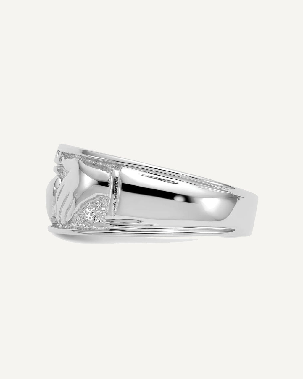 Gold Polished Claddagh Rings – View 13