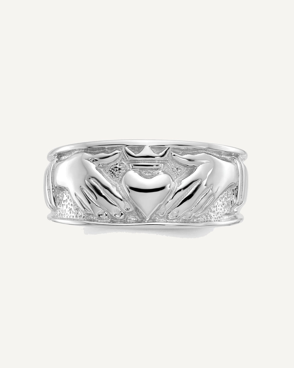 Gold Polished Claddagh Rings – View 14