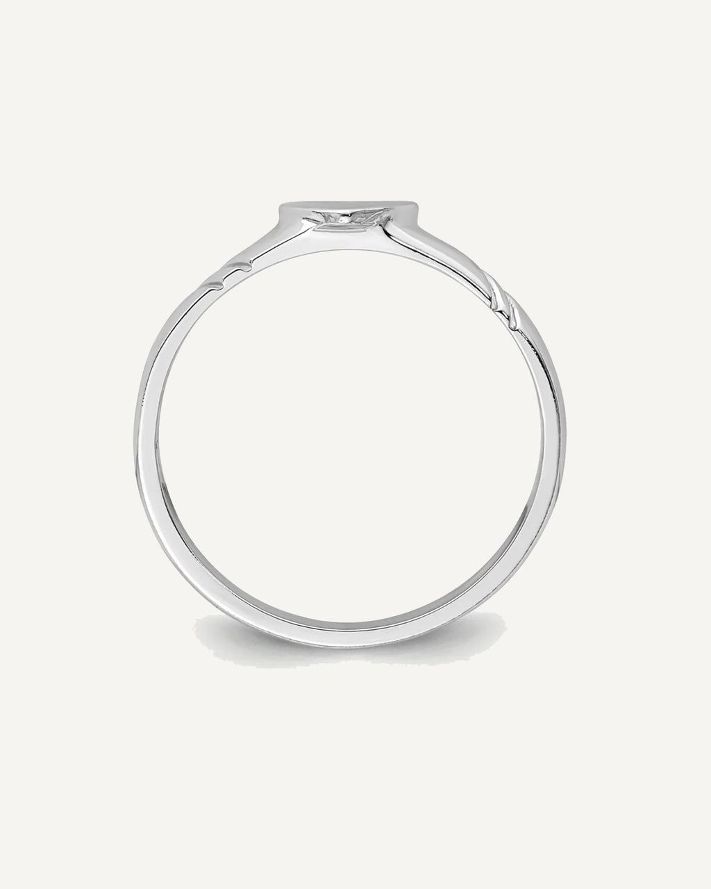 Gold Polished Children's Signet Rings – View 8