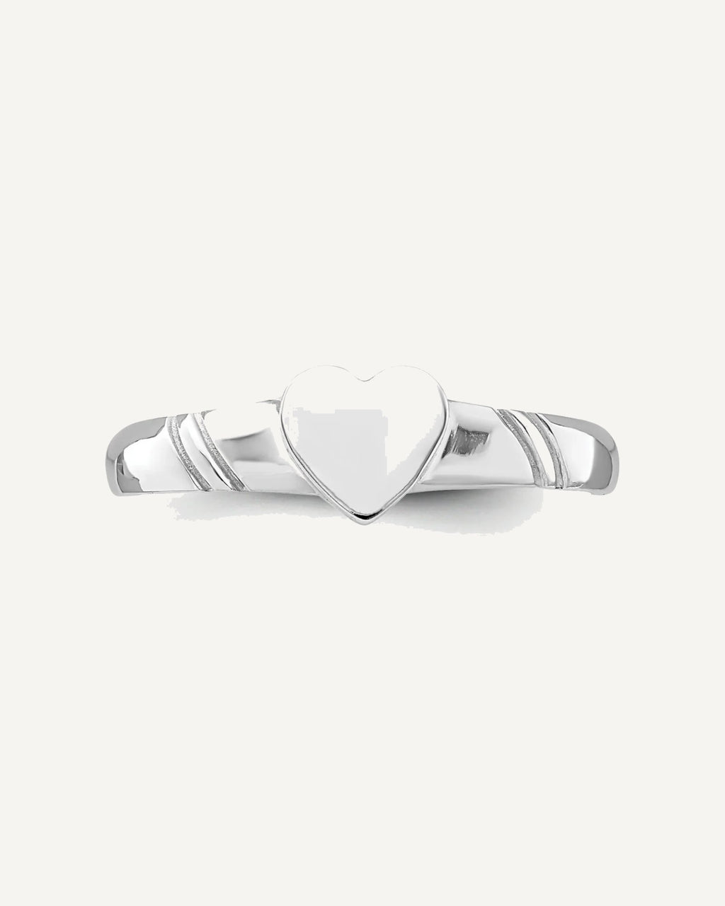 Gold Polished Children's Signet Rings – View 11