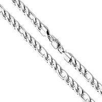 14K White Gold Figaro Chain