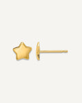 Gold Children's Star Earrings – View 1