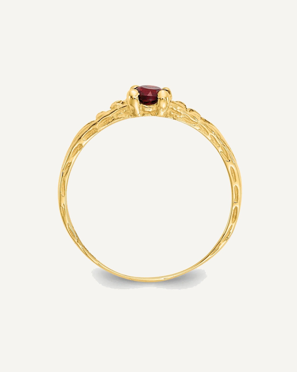 Madi K Birthstone Baby Rings — Round, Faceted – View 2