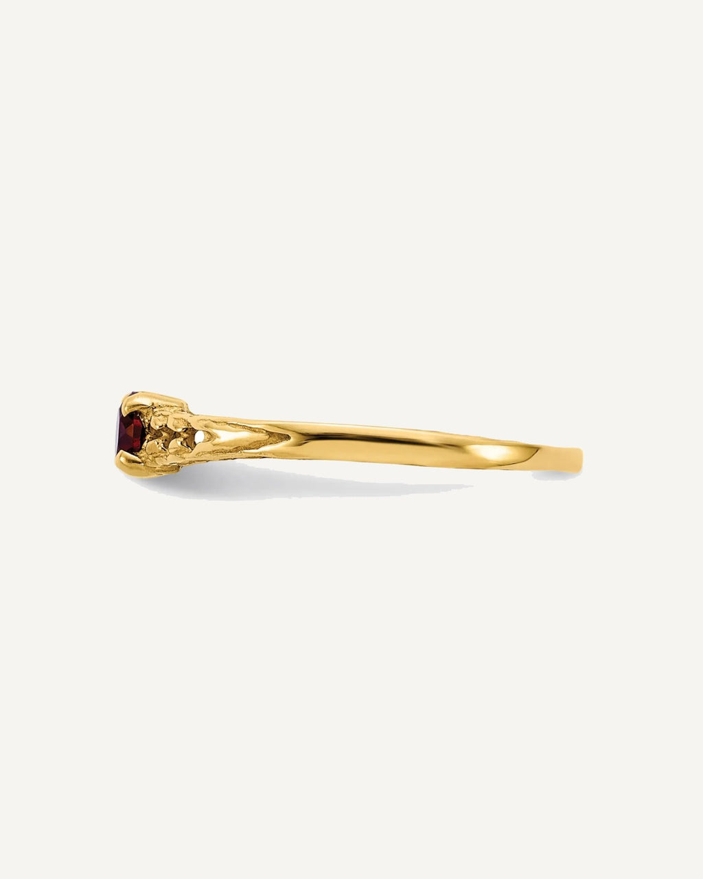 Madi K Birthstone Baby Rings — Round, Faceted – View 3
