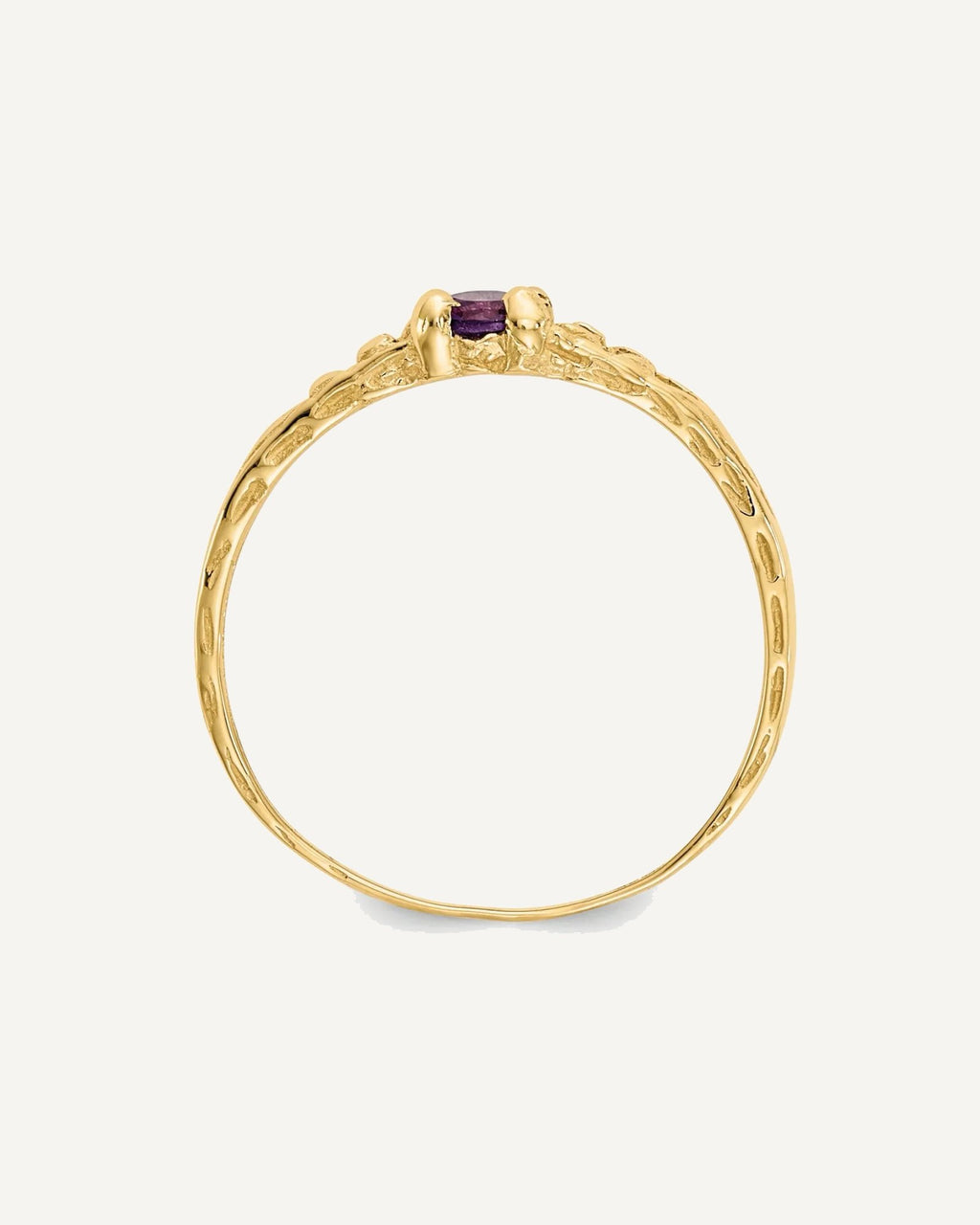 Madi K Birthstone Baby Rings — Round, Faceted – View 9