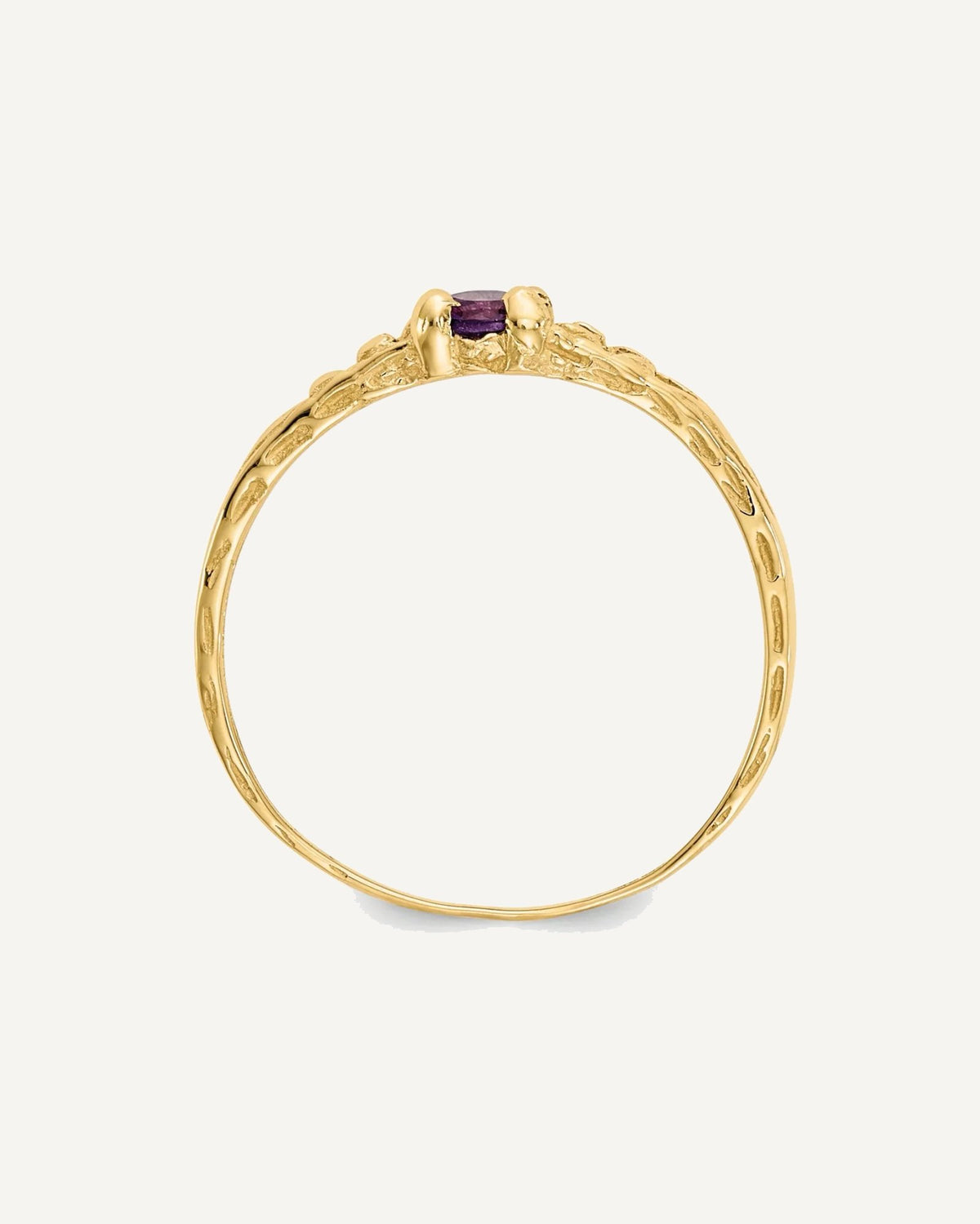 Madi K Birthstone Baby Rings — Round, Faceted – View 9