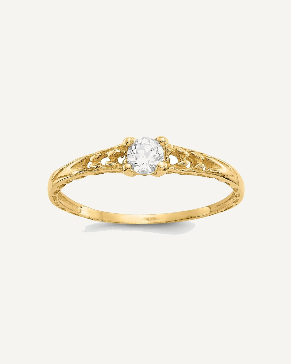 Madi K Birthstone Baby Rings — Round, Faceted – View 20