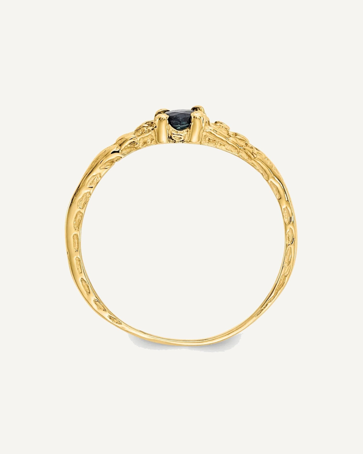 Madi K Birthstone Baby Rings — Round, Single Cut – View 2