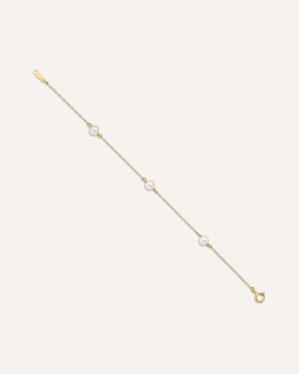 Gold Childrens Pearl Bracelets – View 2