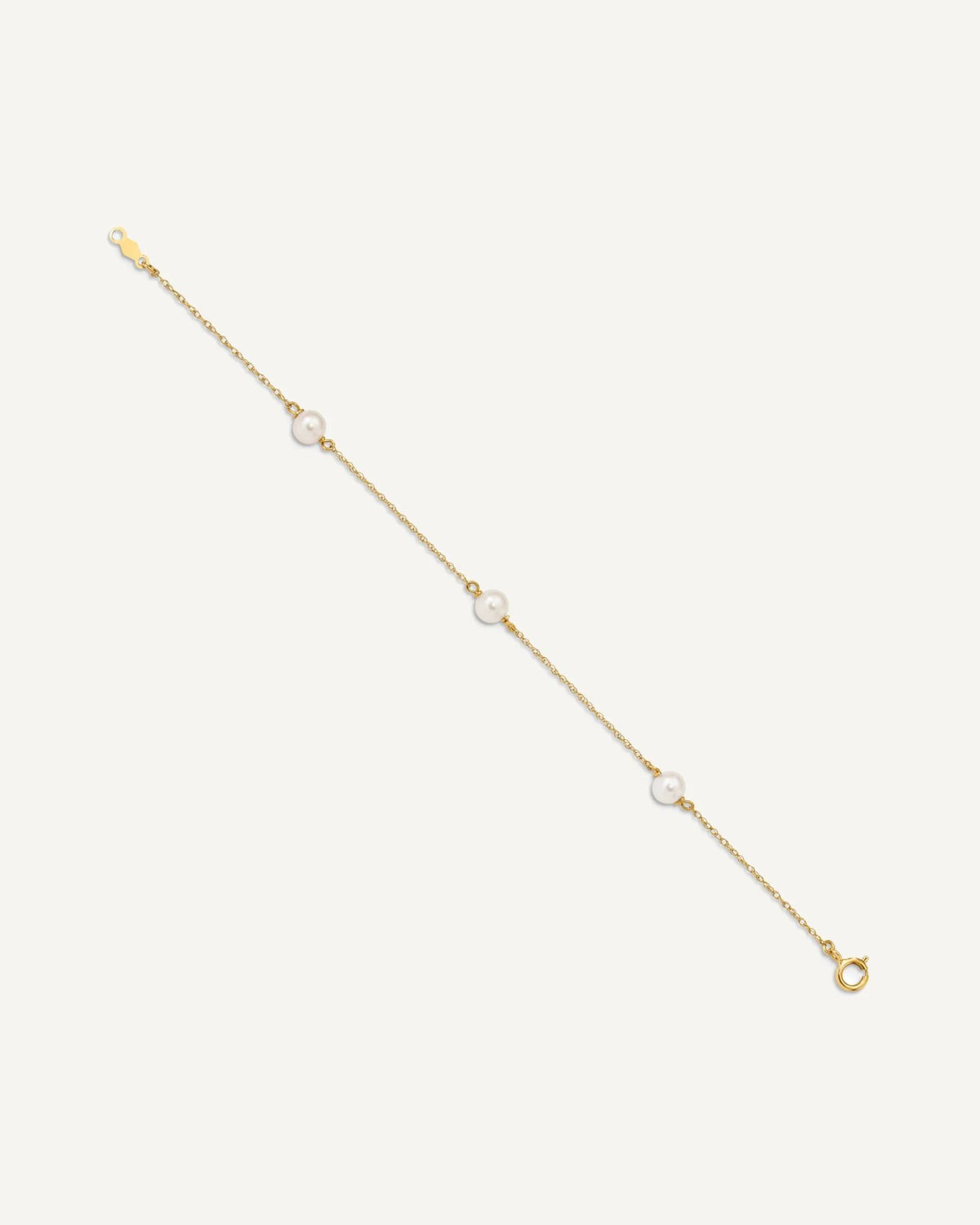 Gold Childrens Pearl Bracelets – View 2