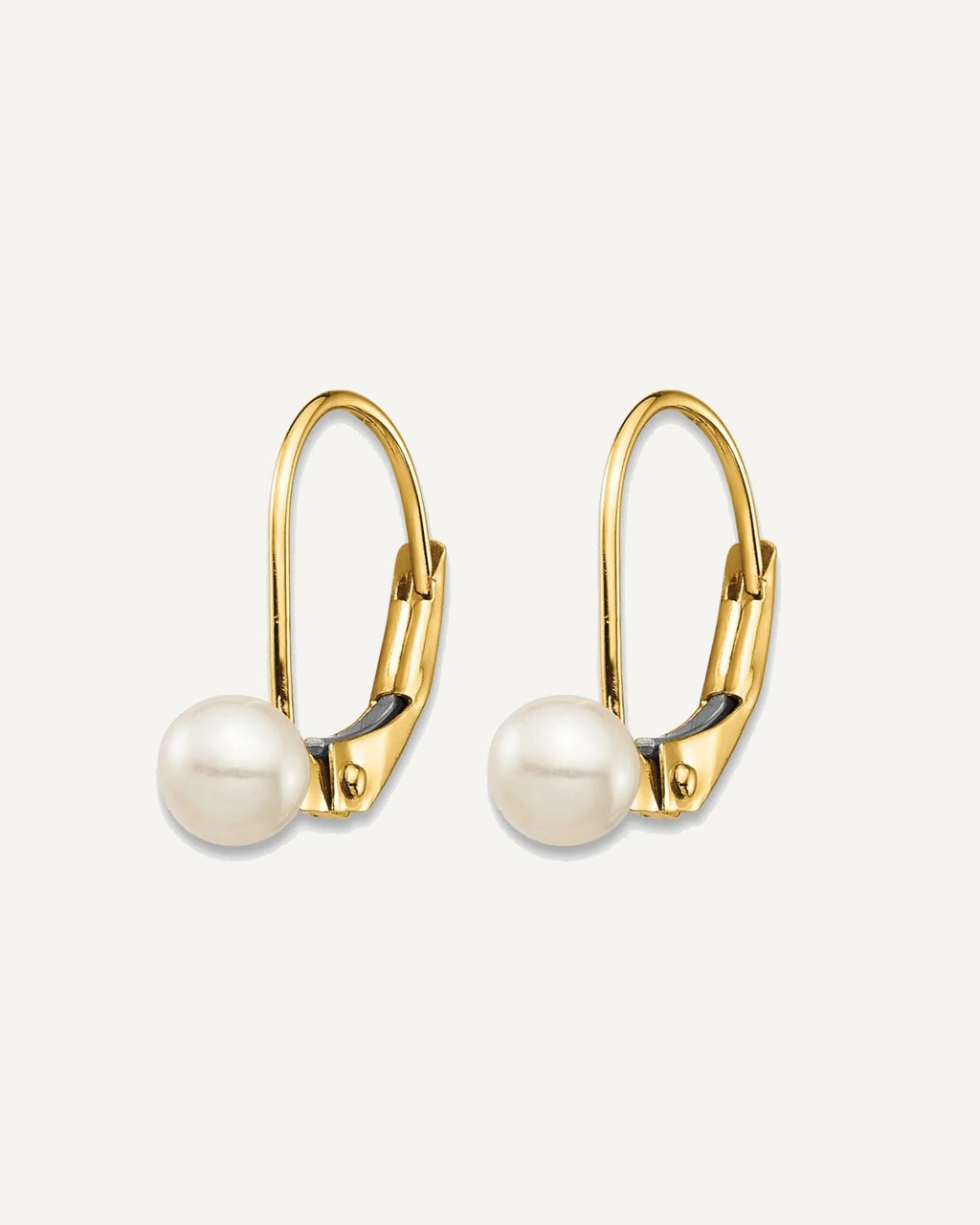 Madi K® Gold FWC Pearl Leverback Earrings – View 7