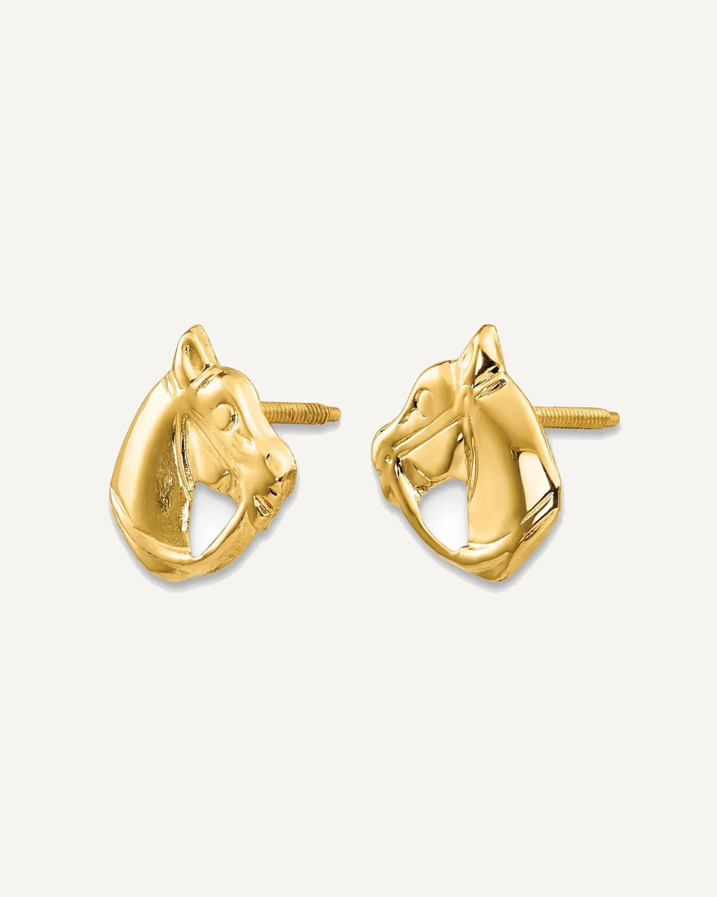 Gold Childrens Screwback Post Earrings – View 7