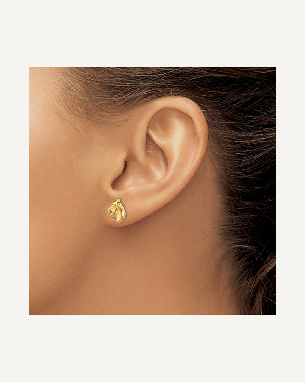 Gold Childrens Screwback Post Earrings – View 8