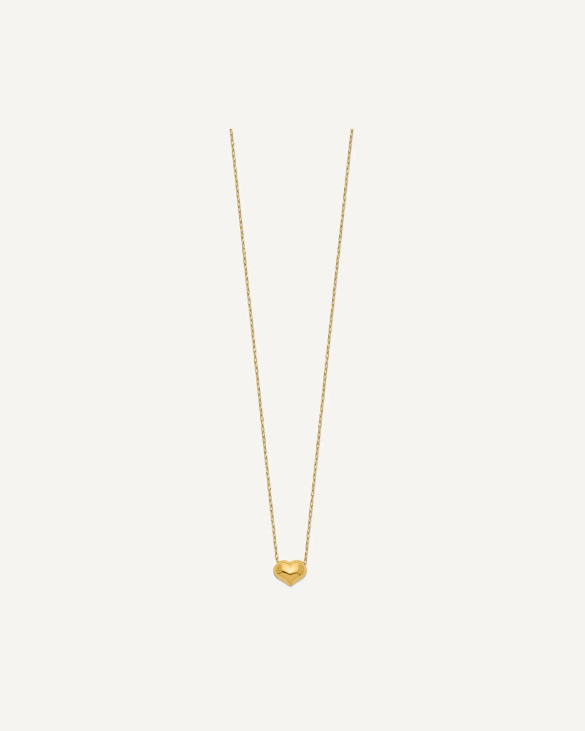 14k Madi K Small Hollow Heart 17 inch with 1 inch extender Necklace – View 2