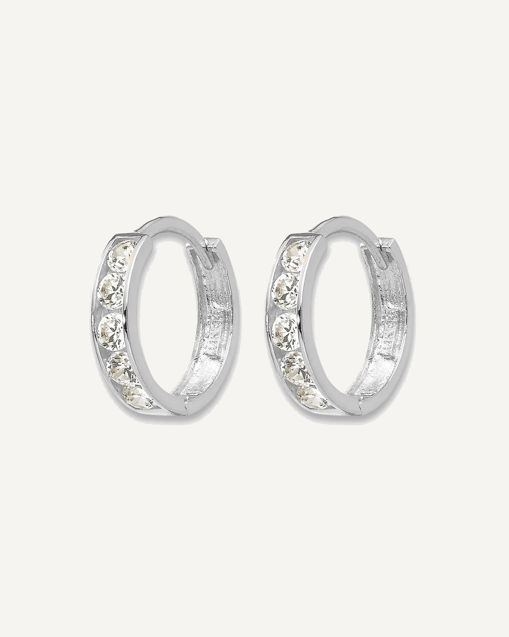 Madi K® Gold CZ Hoop Earrings – View 7