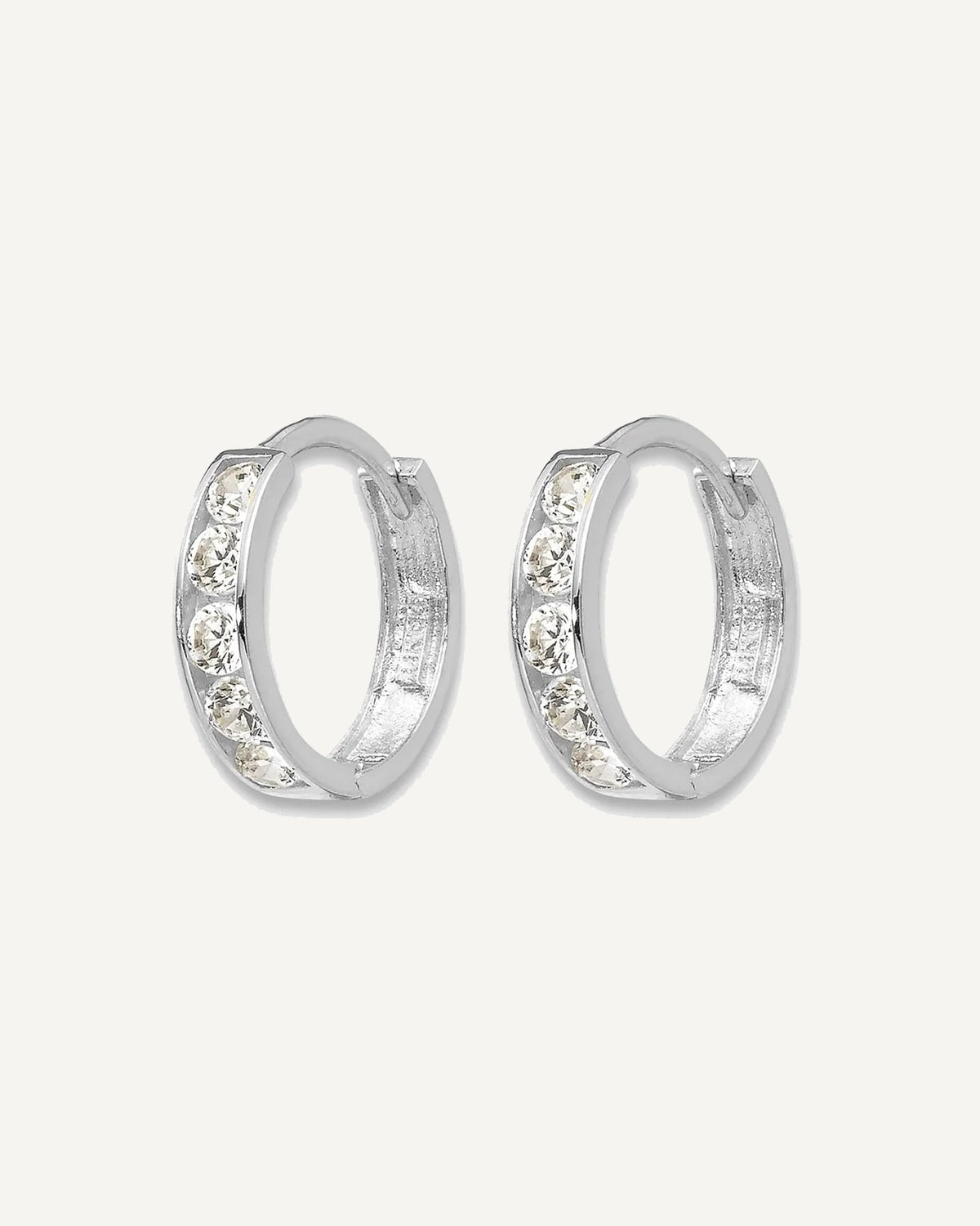 Madi K® Gold CZ Hoop Earrings – View 7