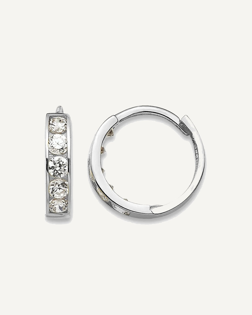 Madi K® Gold CZ Hoop Earrings – View 6