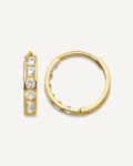 Madi K® Gold CZ Hoop Earrings – View 1