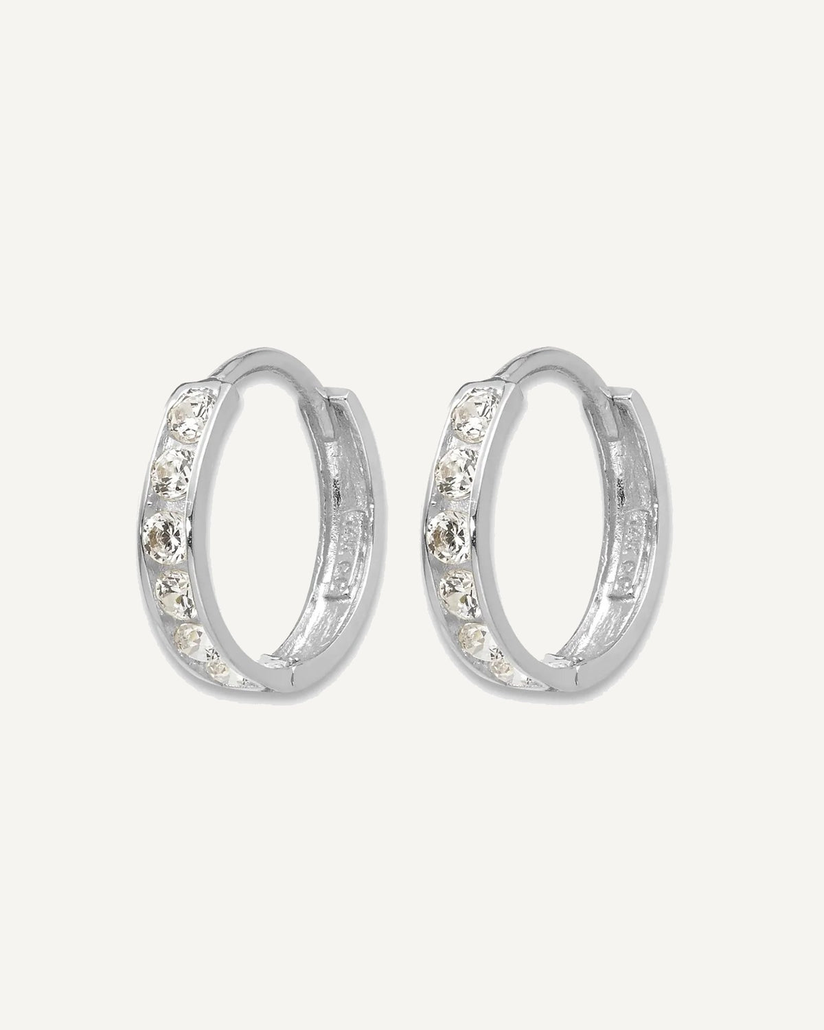 Madi K® Gold CZ Hoop Earrings – View 7