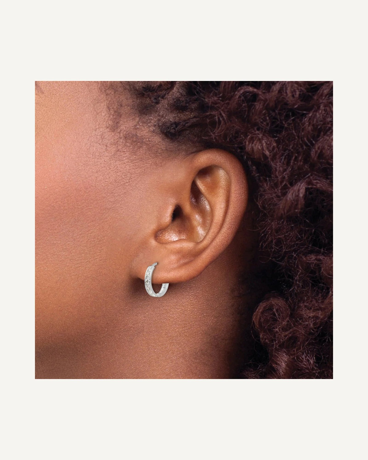 Madi K® Gold CZ Hoop Earrings – View 8