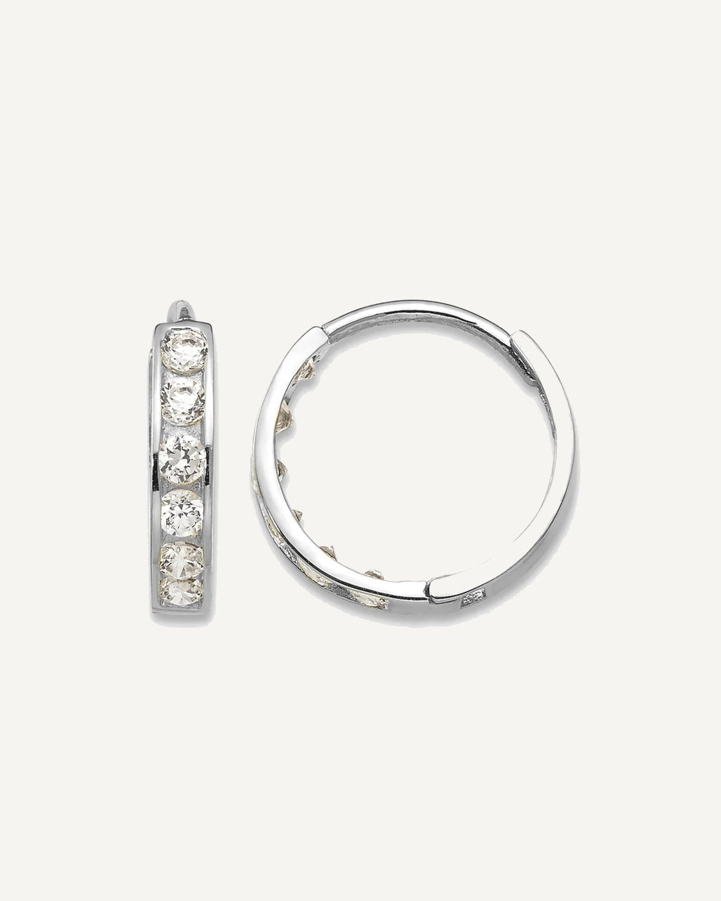 Madi K® Gold CZ Hoop Earrings – View 6