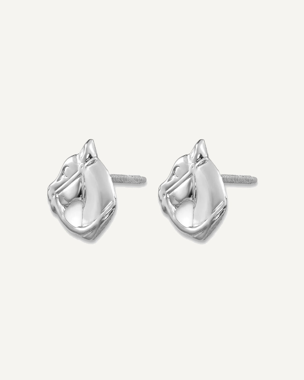 Gold Childrens Screwback Post Earrings – View 11