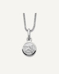 Sterling Silver Satin Angel 14 inch Necklace with Pink Gift Pouch – View 1