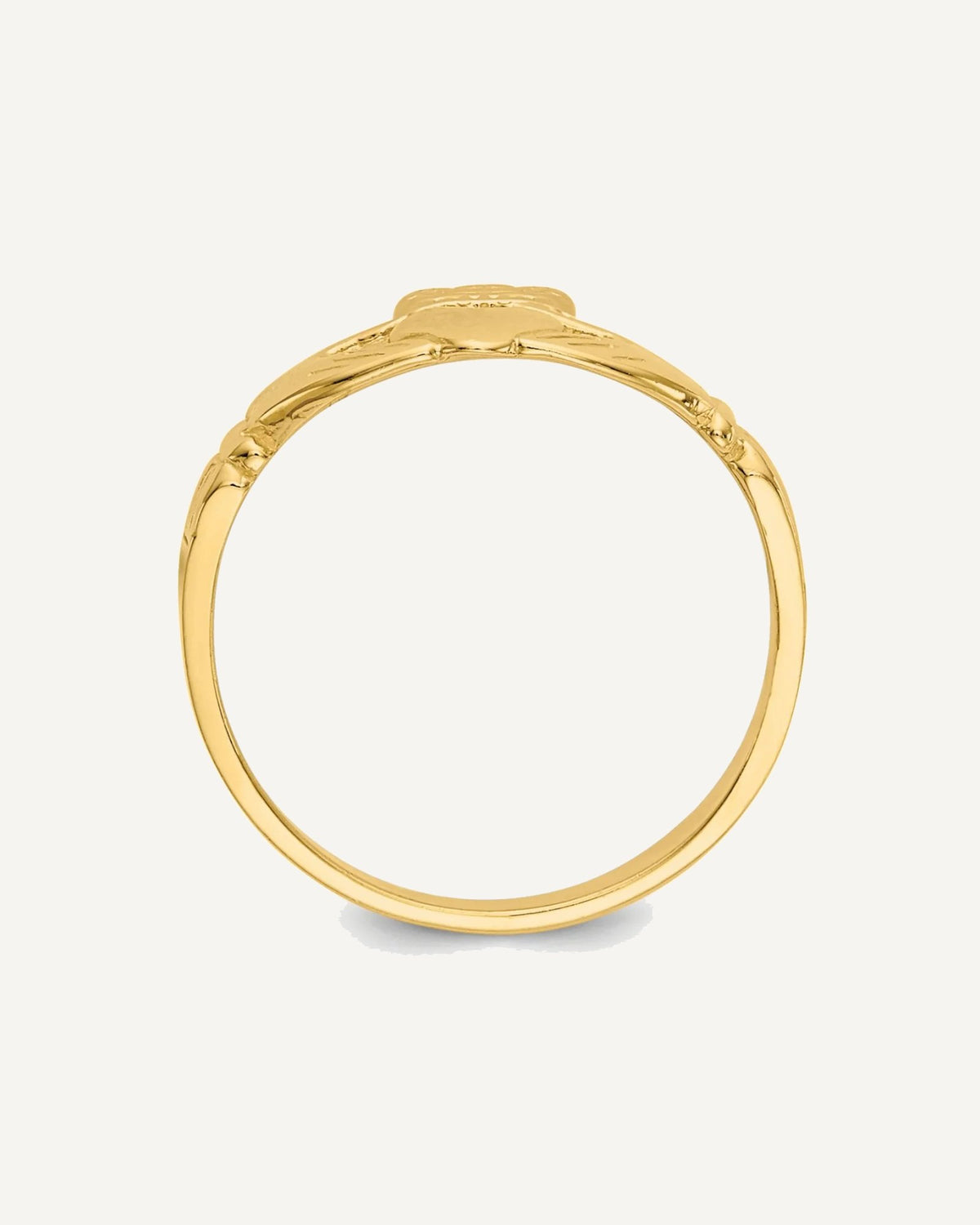 14k Claddagh Size 3 Ring – View 2