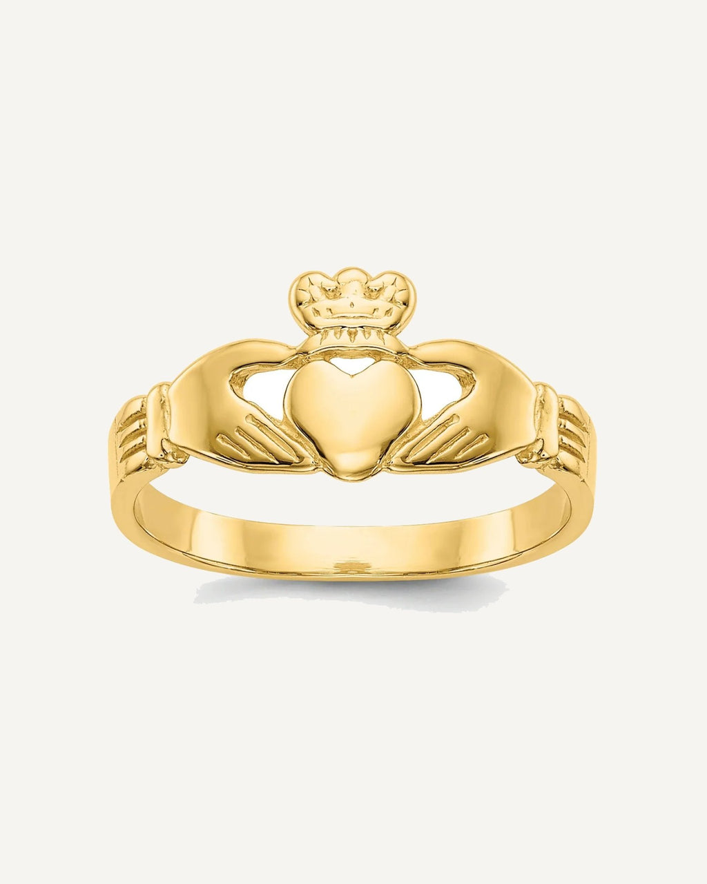 14k Claddagh Size 3 Ring – View 1