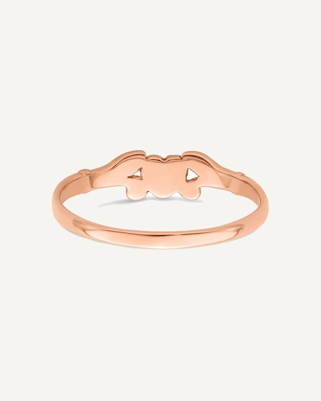 Gold Polished Heart Children's Rings – View 14