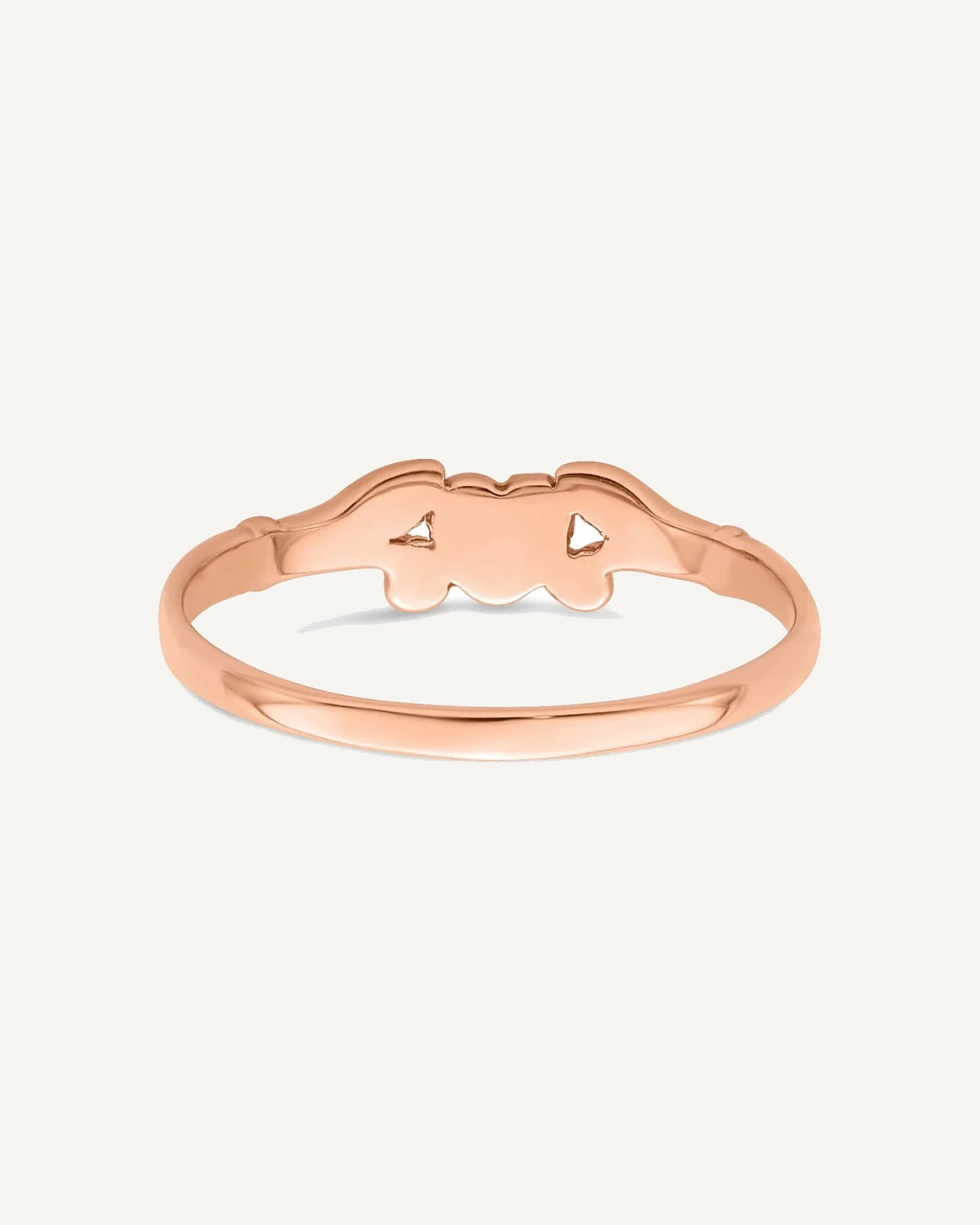 Gold Polished Heart Children's Rings – View 14