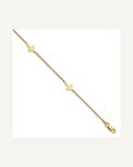 Leslie's 14k Cross 4-Station 9 inch Plus 1 inch Extender - Total 10 inch Anklet – View 1