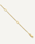 Leslie's 14K Oval Links 5-Station 9 inch Plus 1 inch Extender - Total 10 inch Anklet – View 1