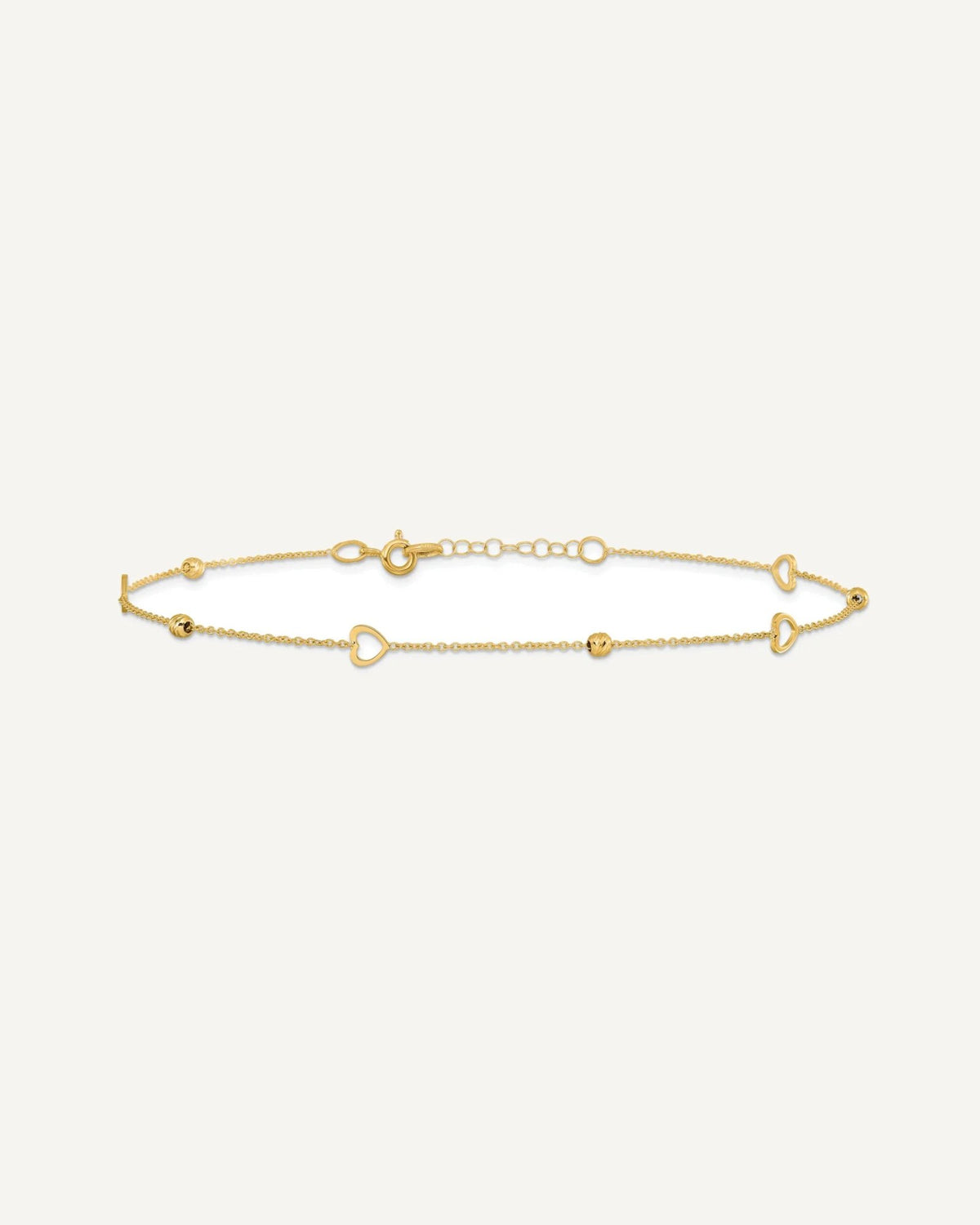 Leslie's Gold Heart Station Anklets – View 4