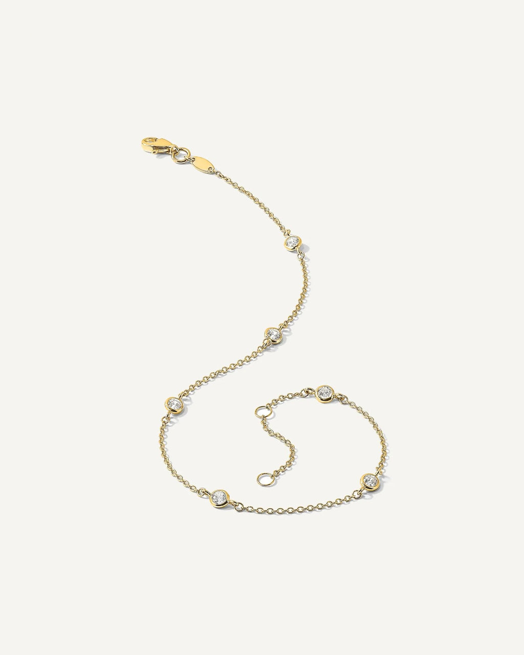 Leslie's Gold CZ Anklet – View 2