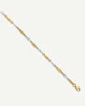 Leslie's 14K Two-tone Polished Fancy 9 inch Plus 1 inch Extender - Total 10 inch Anklet – View 1