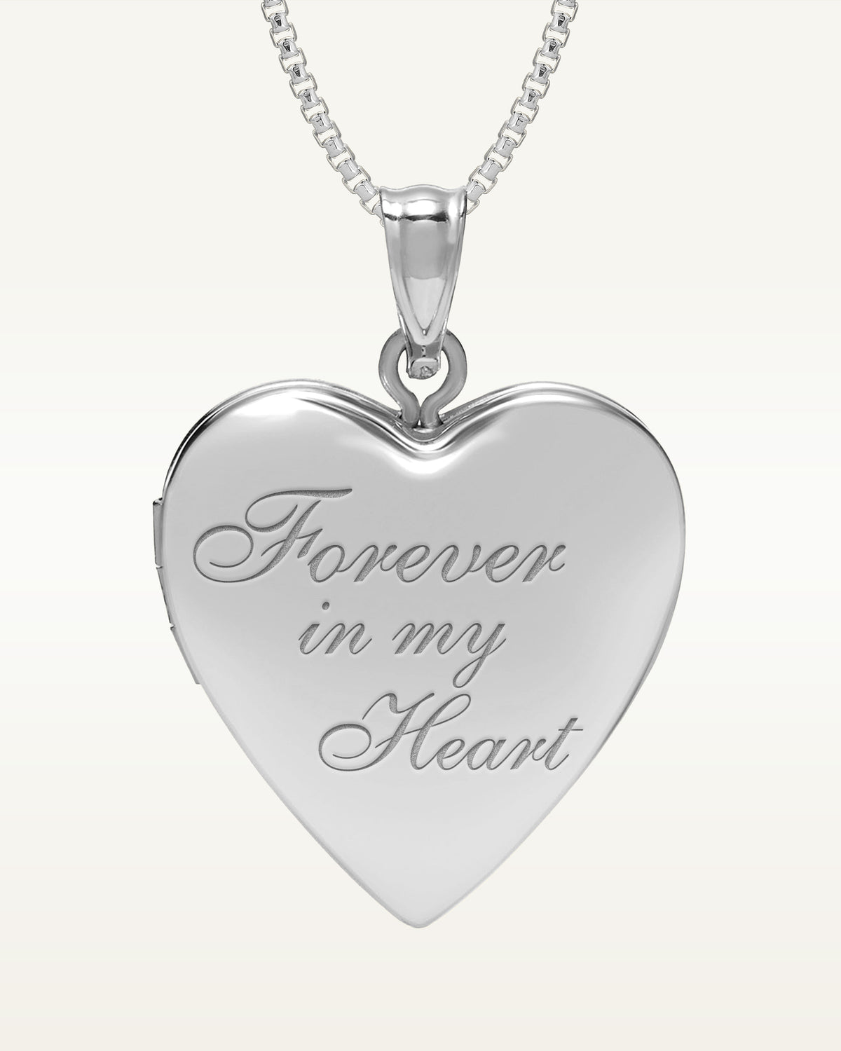 Silver "Forever In My Heart" Photo Locket