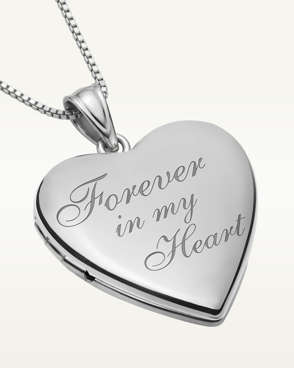 Silver "Forever In My Heart" Photo Locket