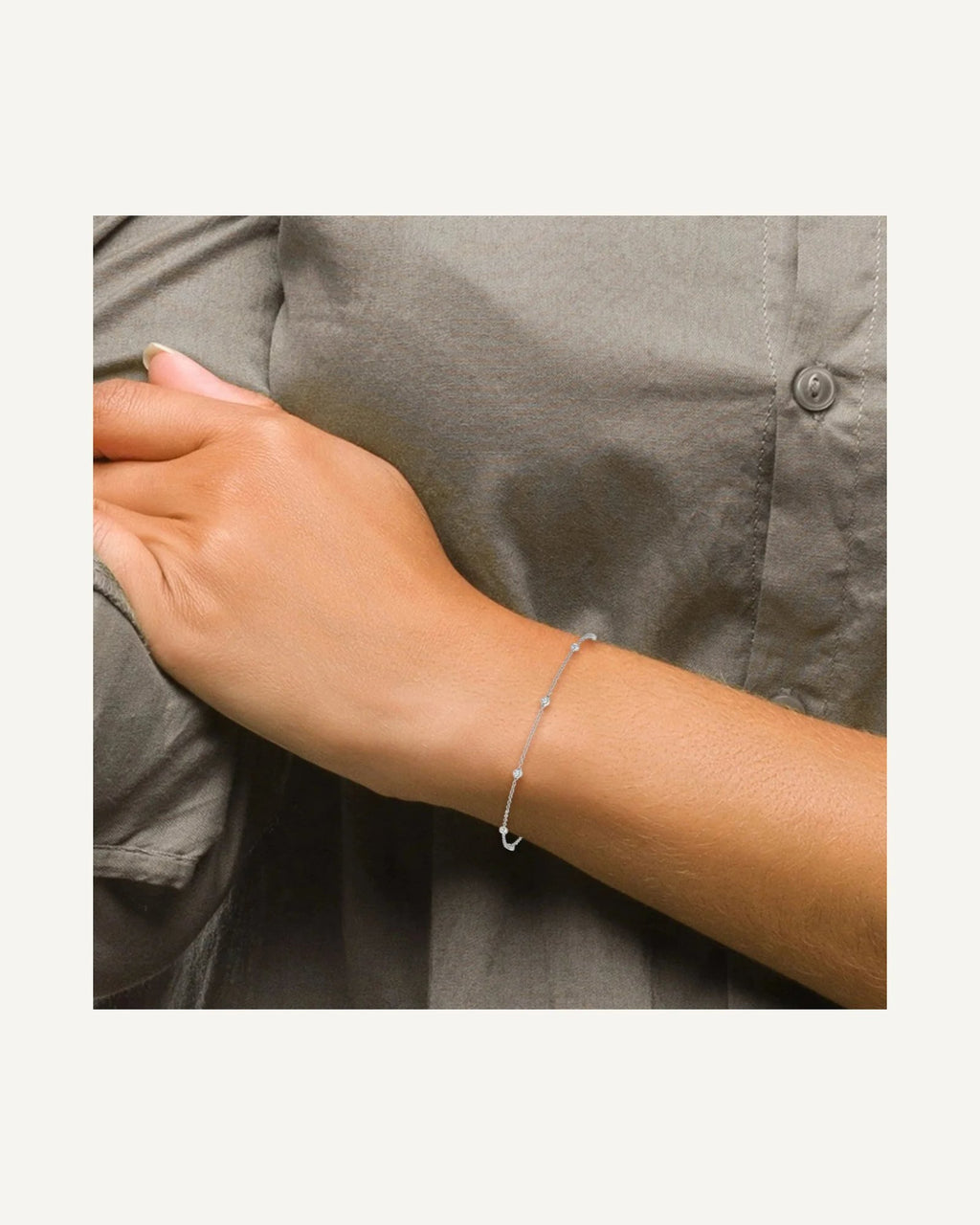 14k True Origin Lab Grown Diamond VS/SI, D E F Station Bracelets/Anklets – View 9