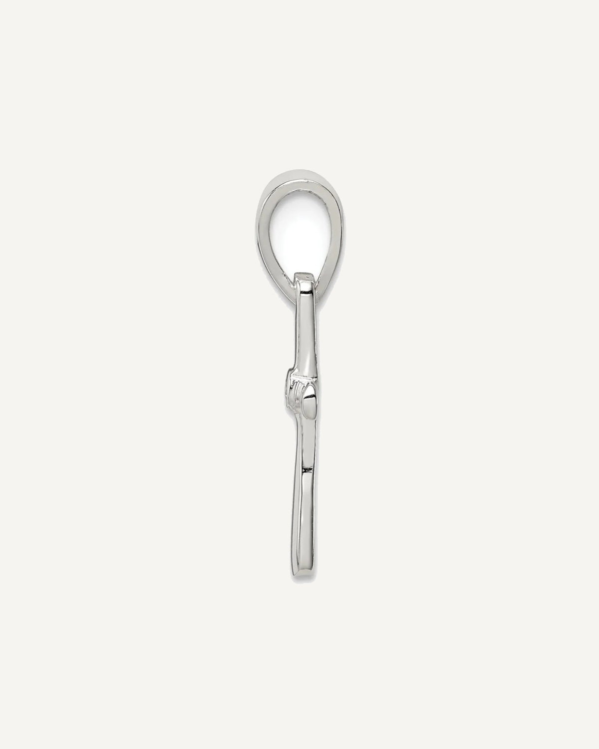 Sterling Silver CZ Cross Pendant – View 2