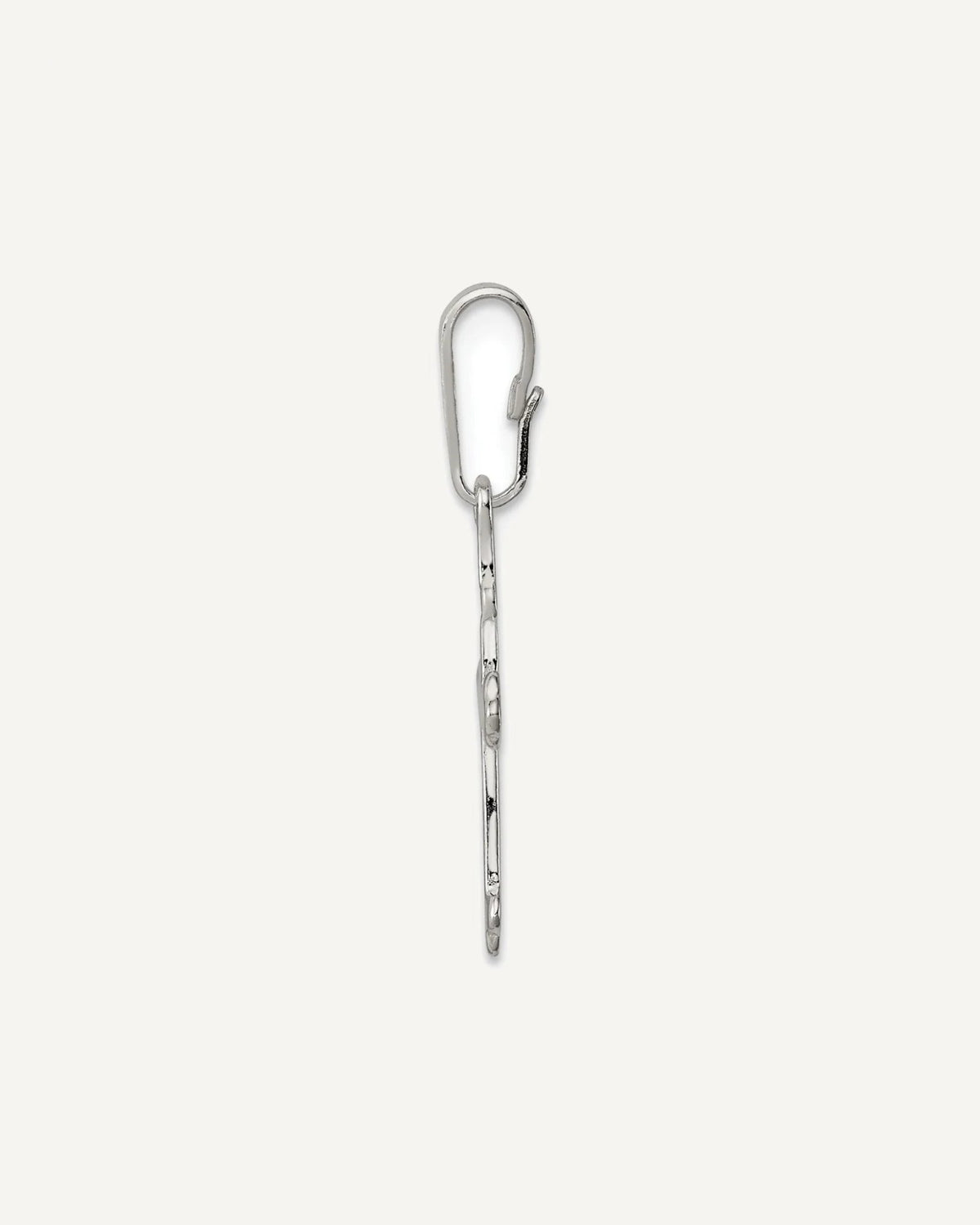 Sterling Silver Budded Cross Charm – View 2