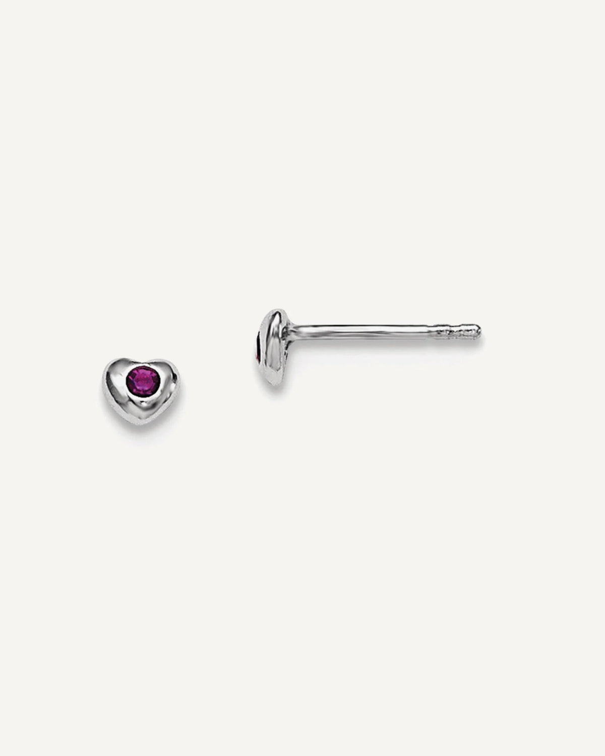 Sterling Silver Madi K ® Preciosa Crystal Heart Earrings – View 1