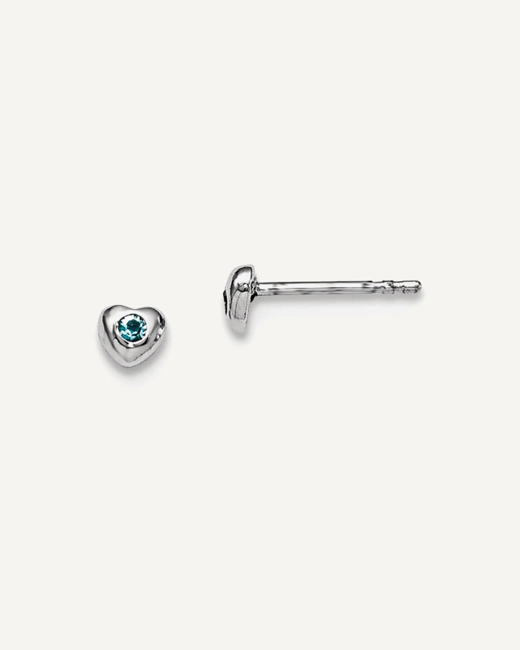 Sterling Silver Madi K ® Preciosa Crystal Heart Earrings – View 4