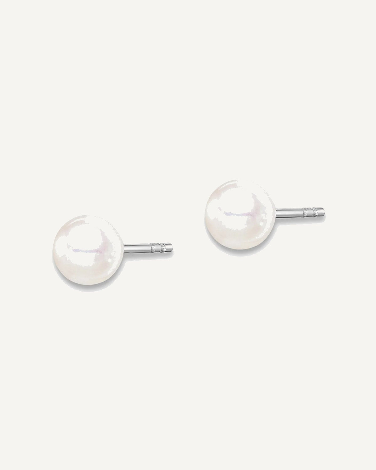 Sterling Silver Madi K Rhodium-plated 4-5mm White, Pink and Purple Round Freshwater Cultured Pearl Set of 3 Earrings – View 2