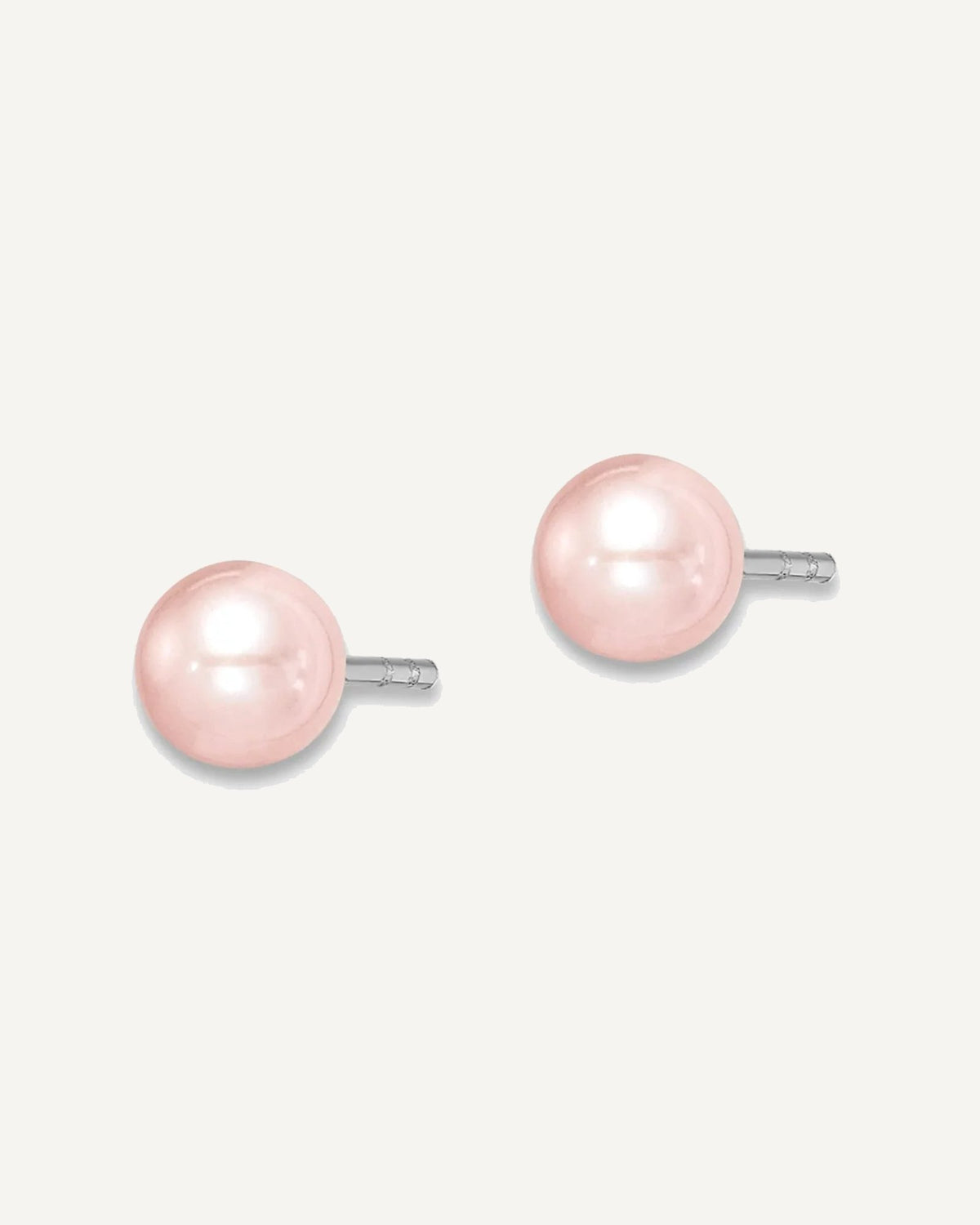 Sterling Silver Pearl Earring — 4 to 5 mm (range) – View 2