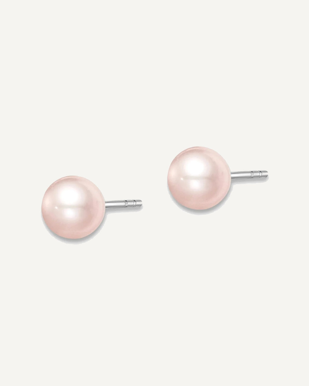 Sterling Silver Pearl Earring — 5 to 6 mm (range) – View 7